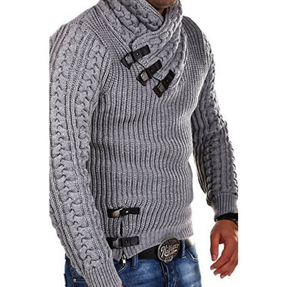 Herren Strickpullover Modern Asymmetrisch