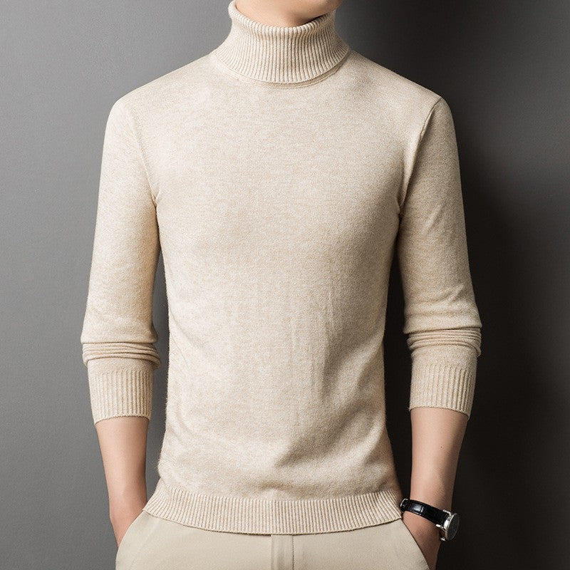 Herren Pullover Rollkragen Slim Fit Modisch