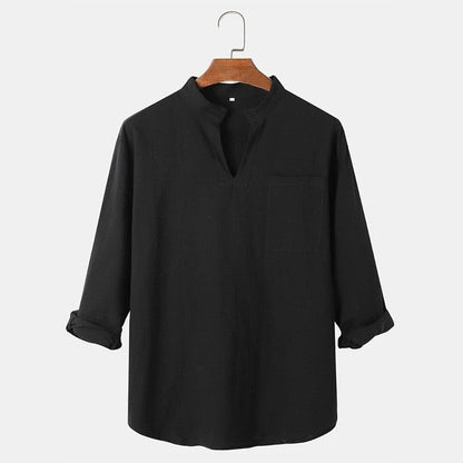 Damen Leinenbluse Sommer Chic