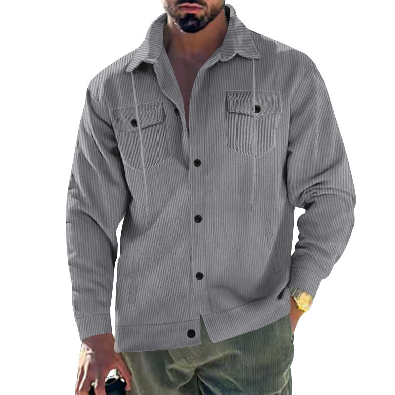 Herren Cordjacke Klassisch Schnitt Praktisch