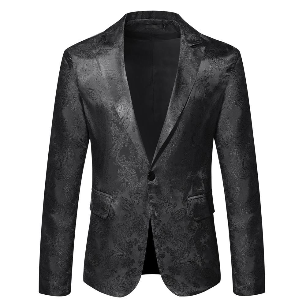 Herren Blazer Paisley Muster Elegant Slim Fit