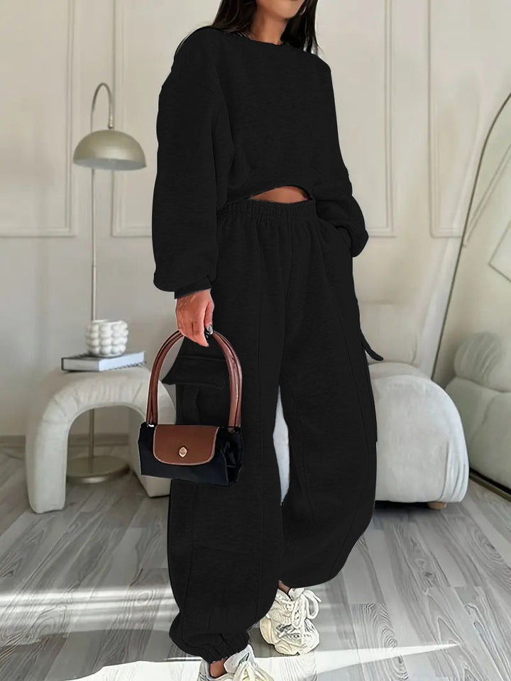 Damen Relax Set Oversized Pullover und Jogginghose