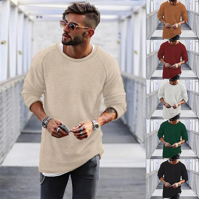 Herren Pullover Lässig Strick Design - IdealeKleiden