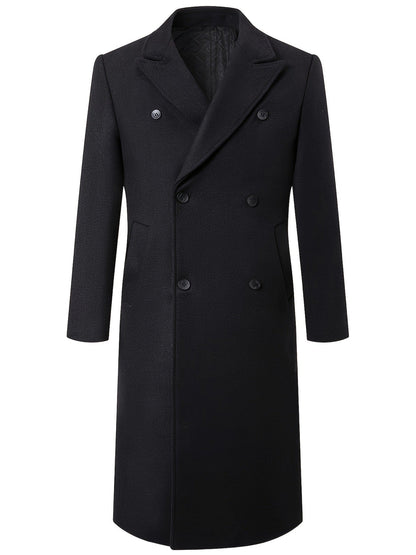 Herren Mantel Elegant Doppelfront Luxus Qualität
