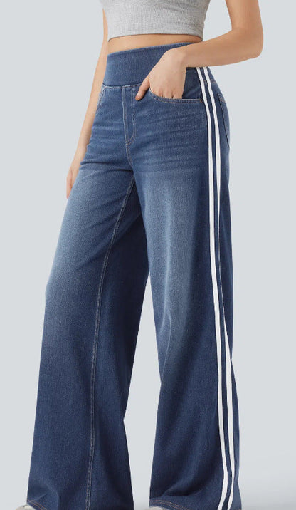 Damen Jogger Hose Mit Streifen Hochwerdig Modisch