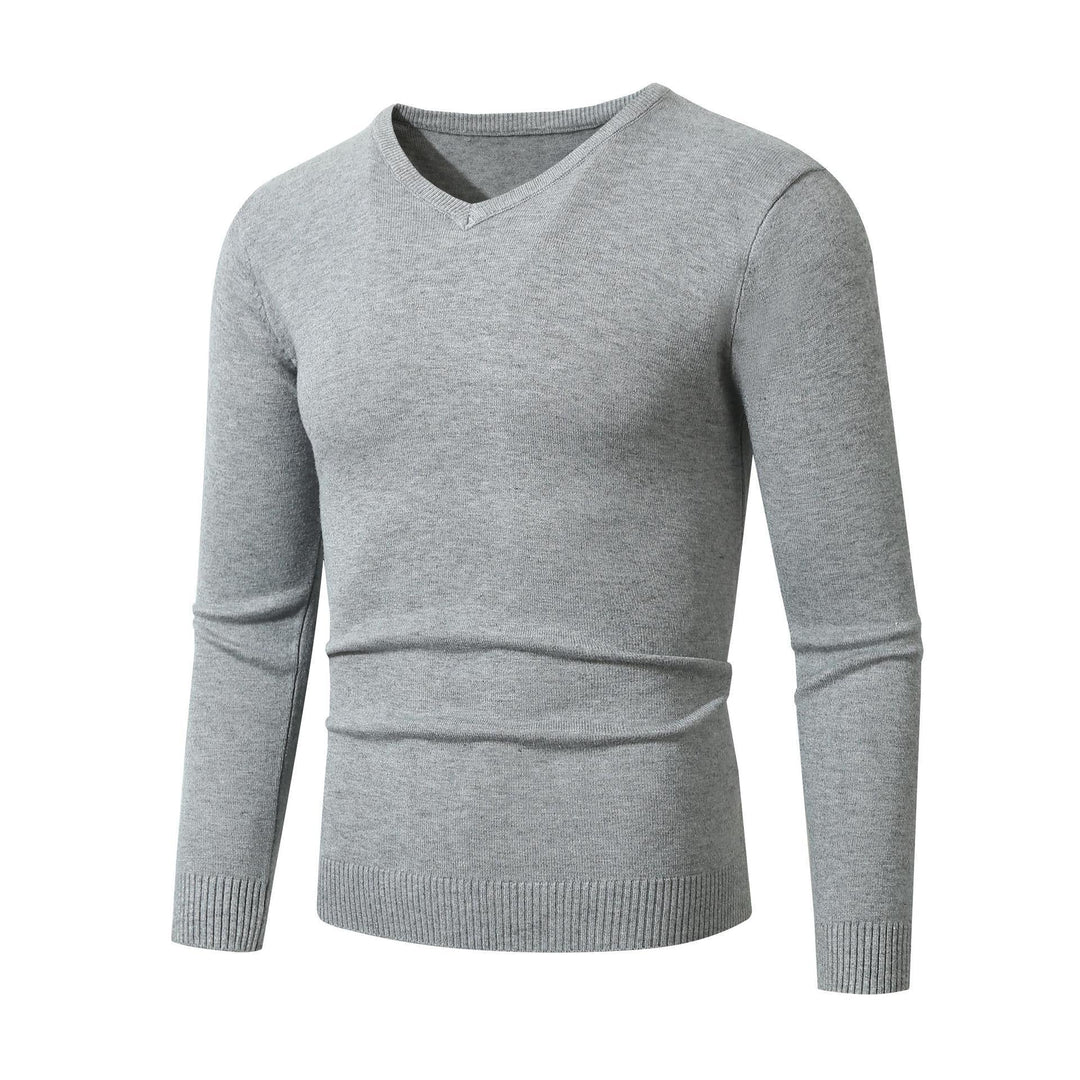 Herren Pullover V-Ausschnitt Soft Baumwolle