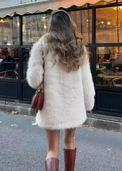 Elegante Damen Winterjacke mit Weichem Faux-Pelz - IdealeKleiden