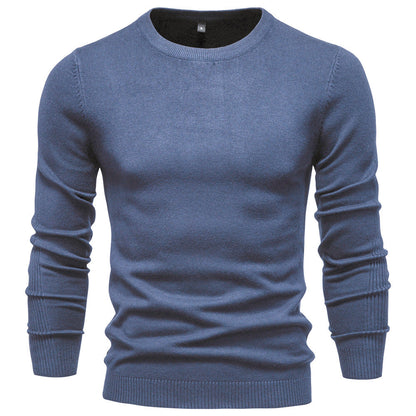 Herren Pullover Rundhals Baumwolle Elegantes Design