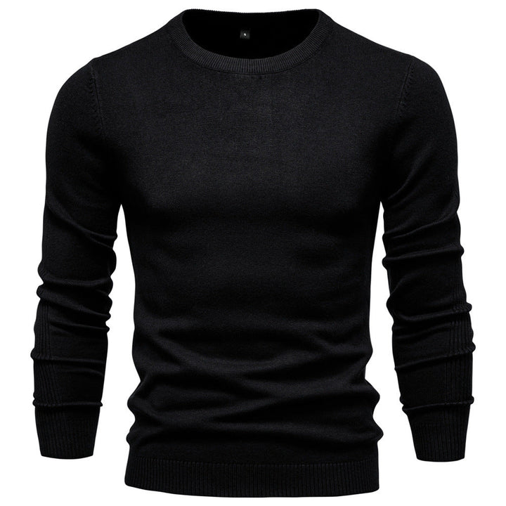 Herren Pullover Rundhals Baumwolle Elegantes Design