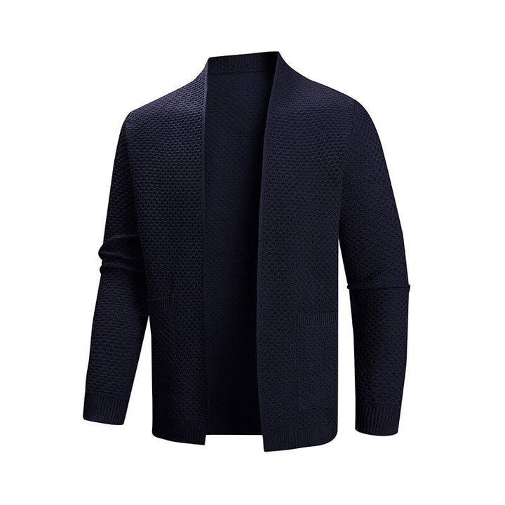 Herren Strickjacke Modern Struktur Muster Praktisch