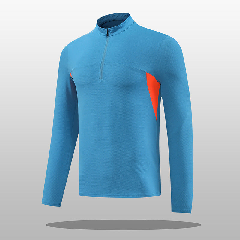 Herren Thermoshirt Funktionsshirt Stehkragen Reißverschluss