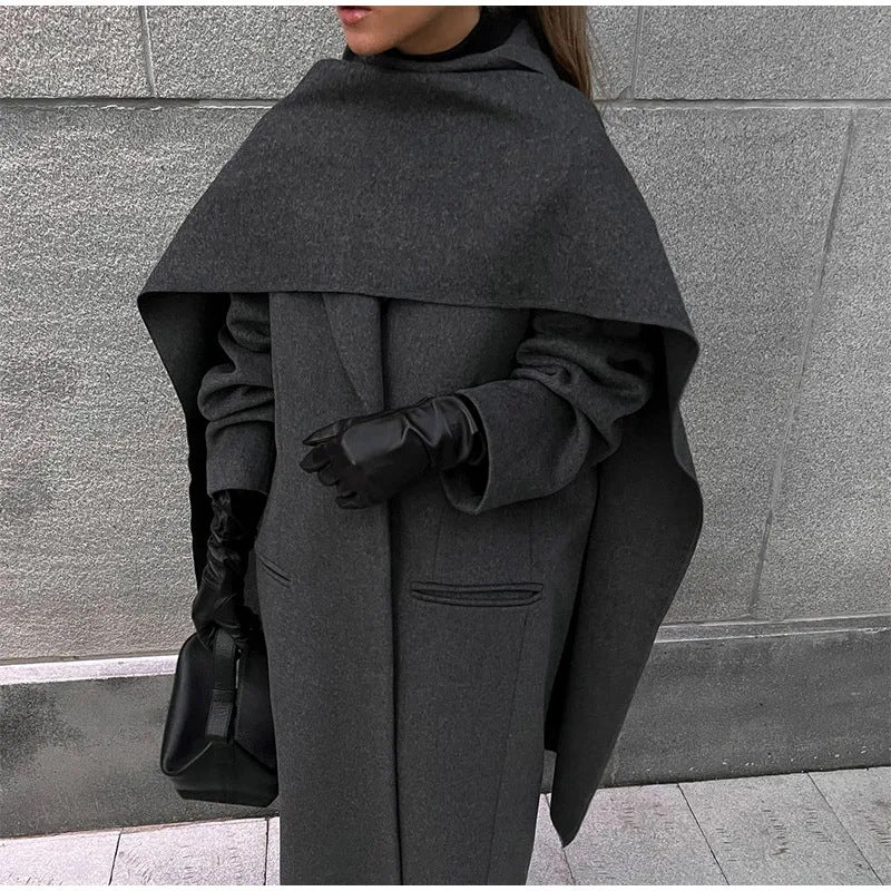 Damen Oversize Parka mit Kapuze Modern Chic