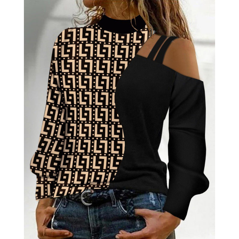 Damen Oberteil Trendy Cut-Outs Modernes Design