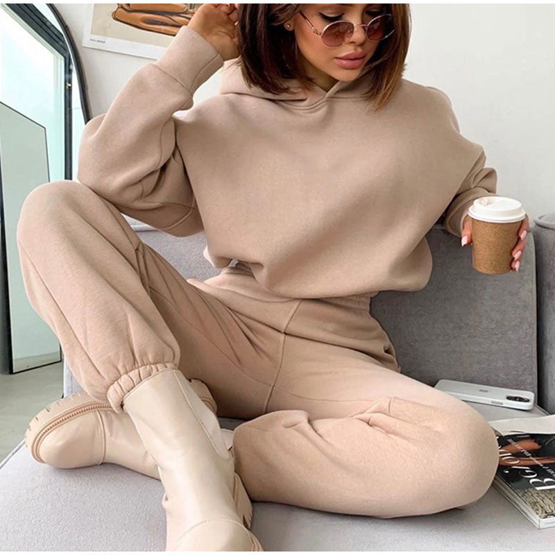 Damen Sweatshirt Hose Set Bequem Komfort Set