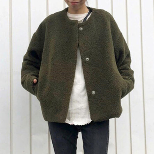 Stylische Damenjacke Knöpfe Modern Chic - IdealeKleiden