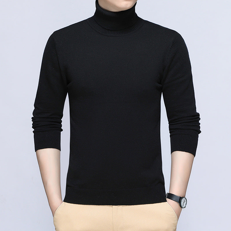 Herren Rollkragenpullover Soft Baumwolle Bequem