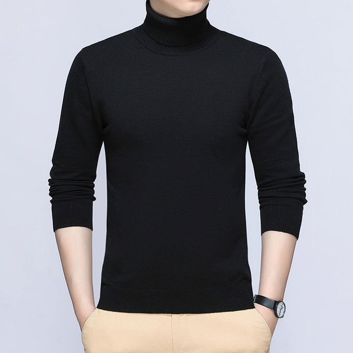 Herren Rollkragenpullover Soft Baumwolle Bequem
