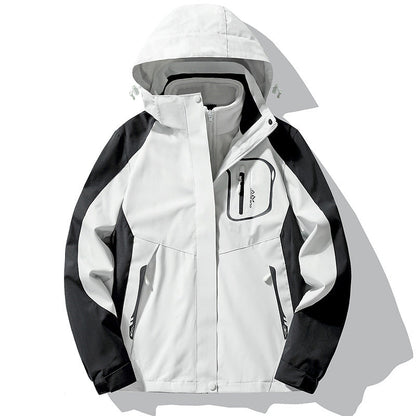 Wasserdichte Outdoor-Jacke mit abnehmbarem Fleece-Futter