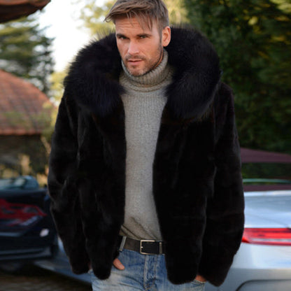 Herren Kunstfelljacke Stylish Winter
