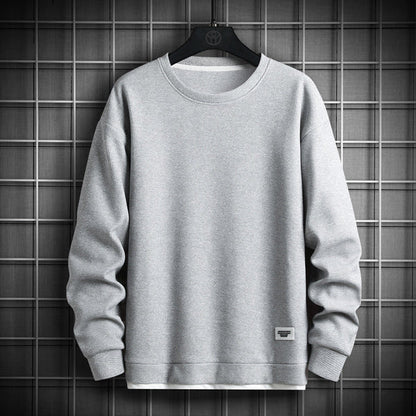 Waffel-Strick Pullover Rundhals Weich