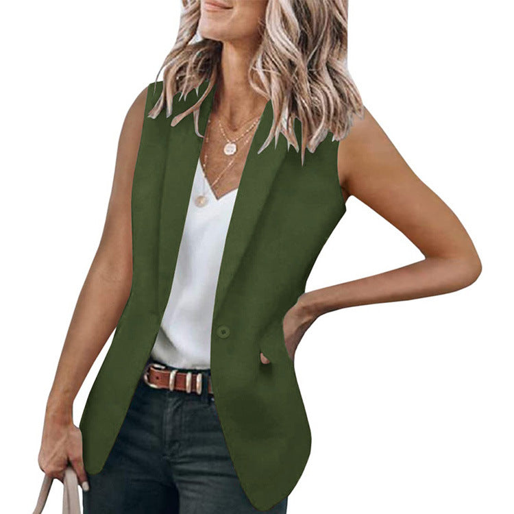 Damen Blazer Ohne Ärmel Modern Stylish
