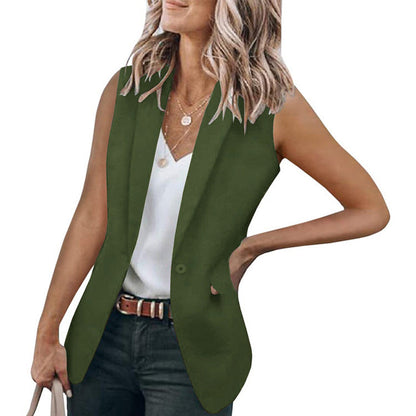 Damen Blazer Ohne Ärmel Modern Stylish