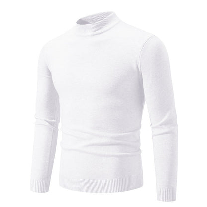 Herren Rollkragenpullover Modern Fein Strick