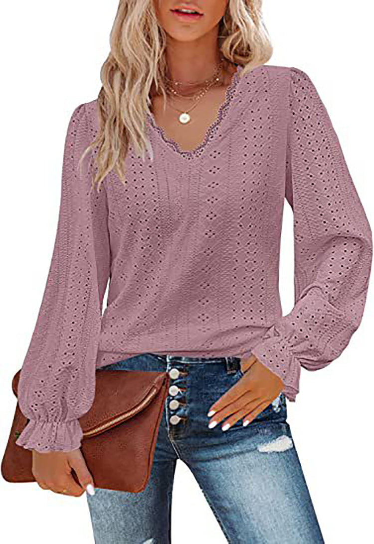 Frauen Bluse Romantic Spitze Trendy