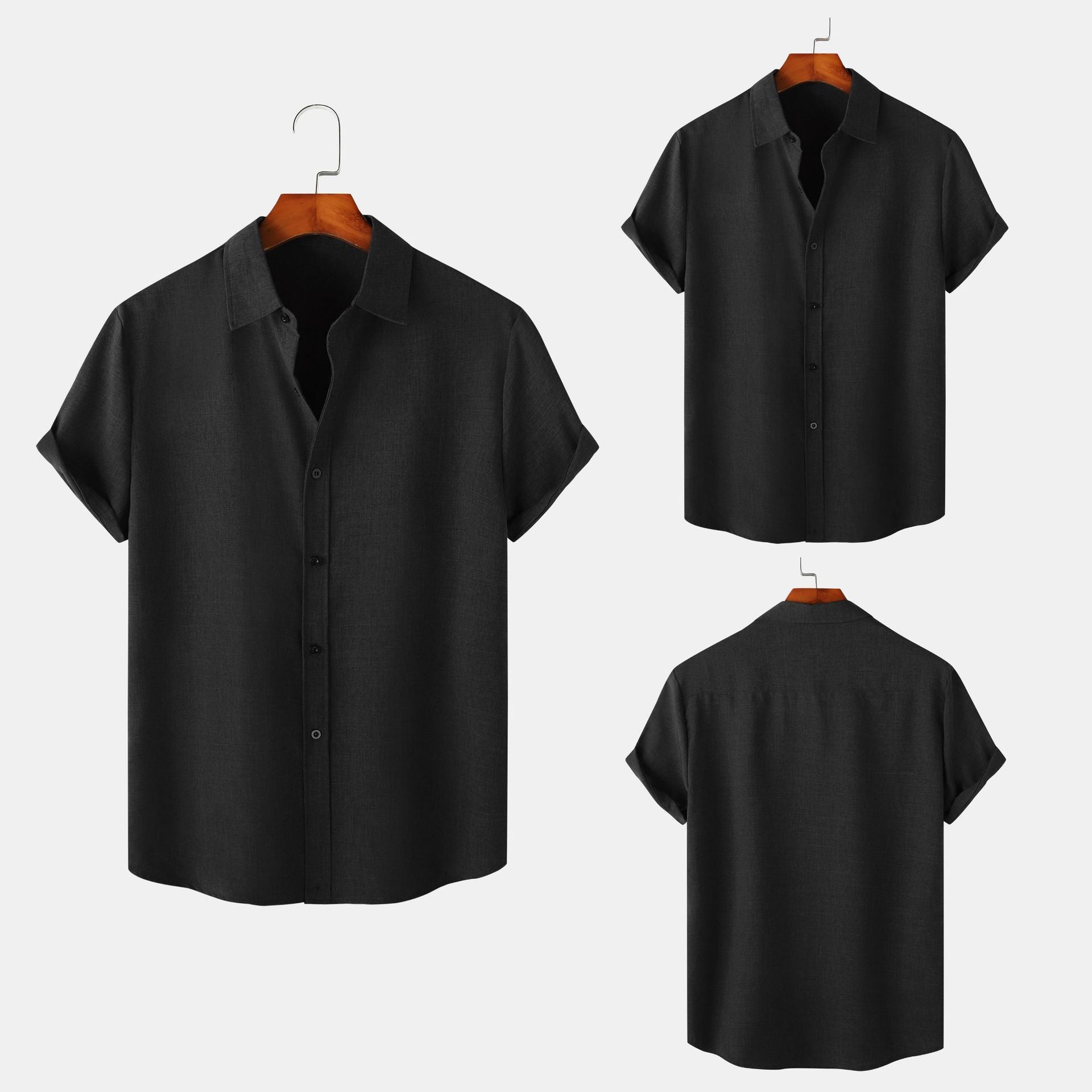 Herren Sommerhemd Leicht atmungsaktiv Elegant Schnitt - IdealeKleiden