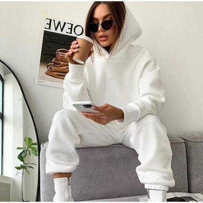 Damen Sweatshirt Hose Set Bequem Komfort Set