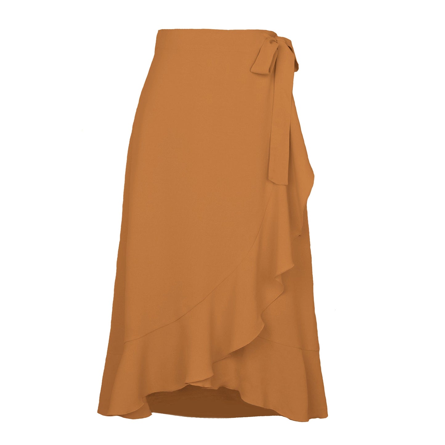 Damen Wickelrock Elegant Fließend Sommerkleid