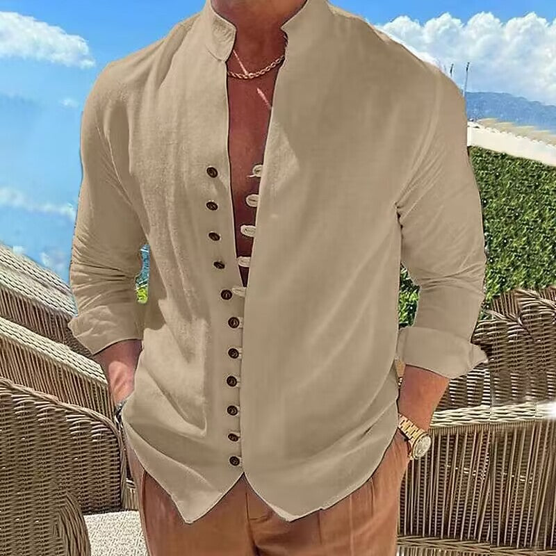 Herren Leichtgemachte Freizeithemd Casual Style