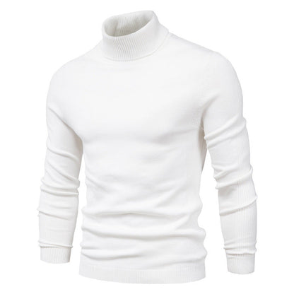 Herren Rollkragenpullover Feinwolle Elegantes Design