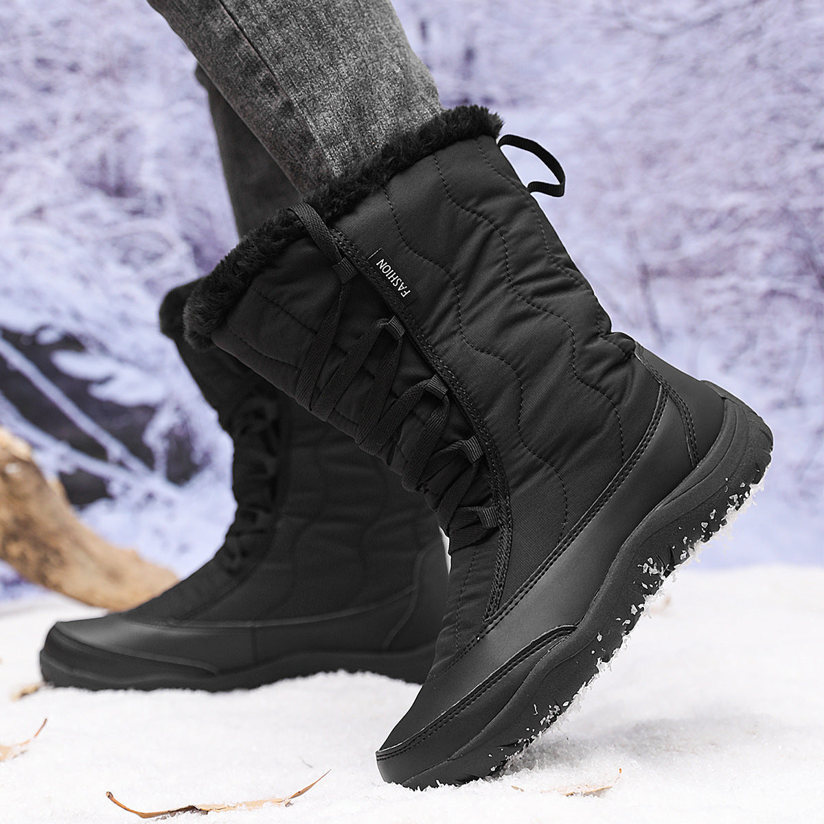 Damen Winterstiefel Stilvolle Boots - IdealeKleiden