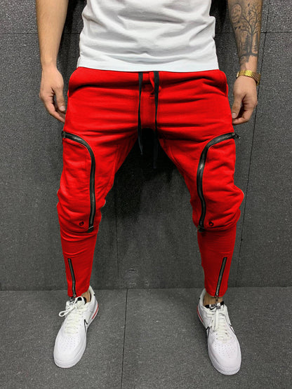 Herren Jogginghose Modern Style Reißverschluss Detail