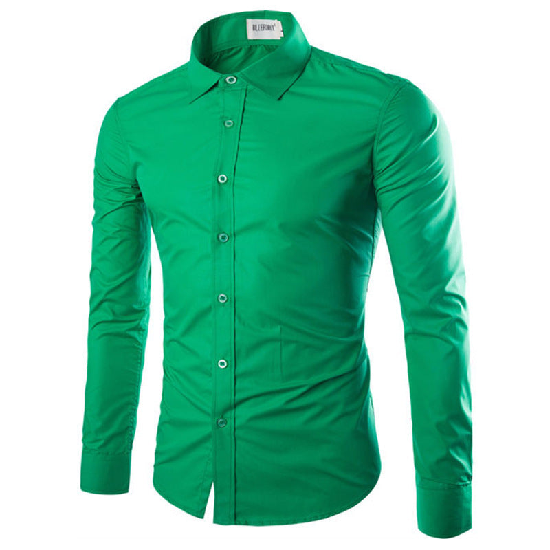 Herren Hemd Elegant Langarm Modern