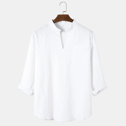 Damen Leinenbluse Sommer Chic