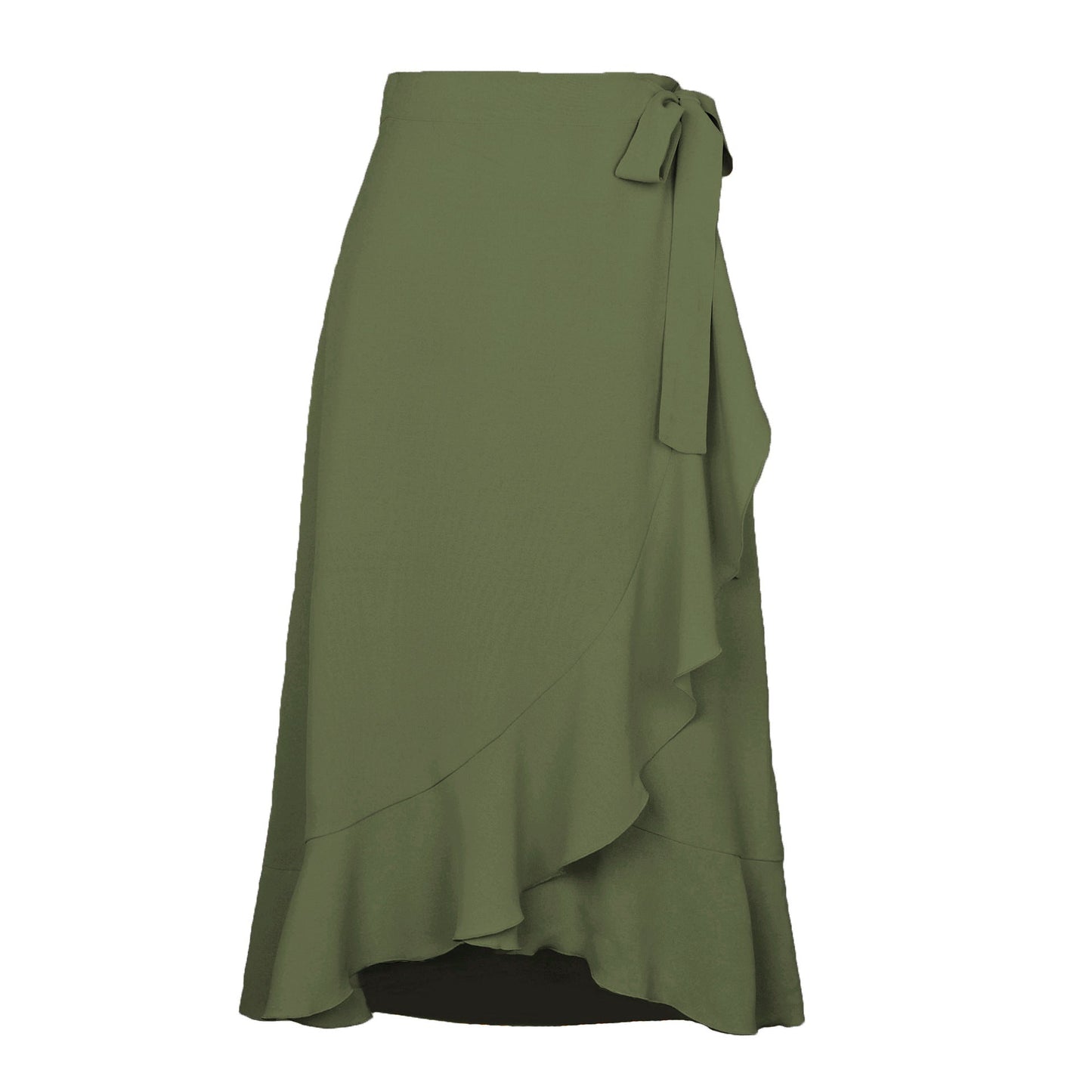 Damen Wickelrock Elegant Fließend Sommerkleid