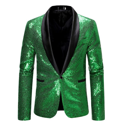 Glamouröser Pailletten Blazer Damen Abendjacke