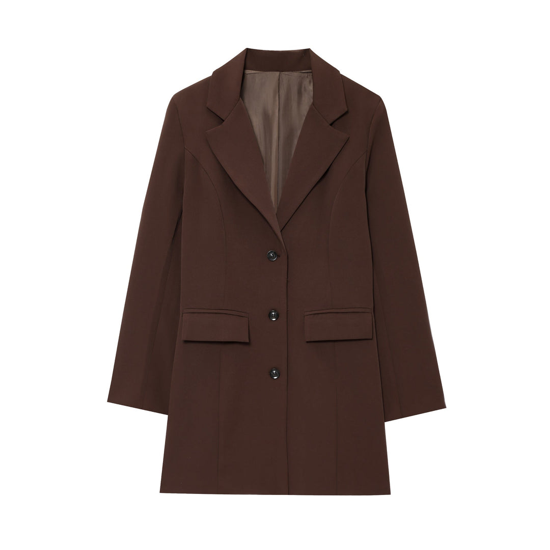 Damen Blazer Elegant Tailliert Slim Fit
