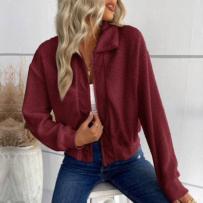 Damen Weich Fleece Jacke Warme Winterjacke