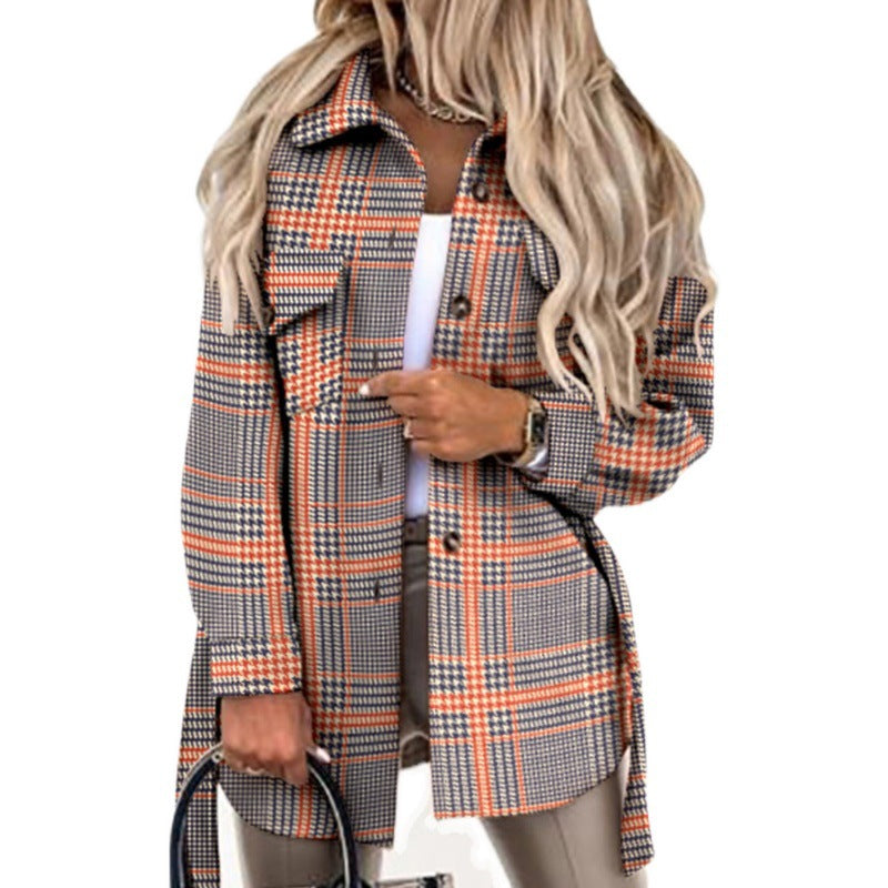 Damen Oversized Flanell Hemdenjacke Weich und Bequem