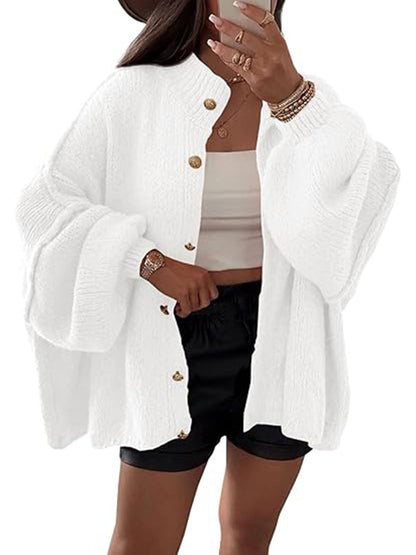 Damen Strickjacke Oversized Weich