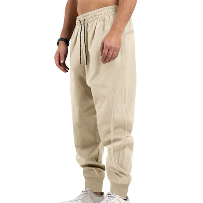Herren Sport Sweatpants Elastisch Mit Reißverschlusstaschen - IdealeKleiden