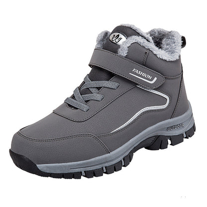 Damen Wanderschuhe Warm Gefüttert Klettverschluss