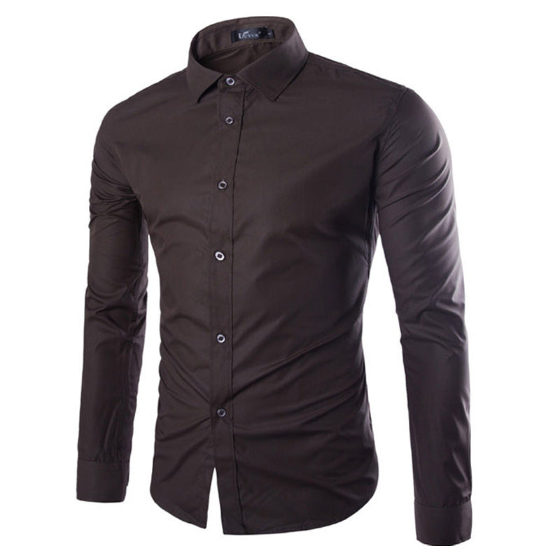 Herren Hemd Elegant Langarm Modern
