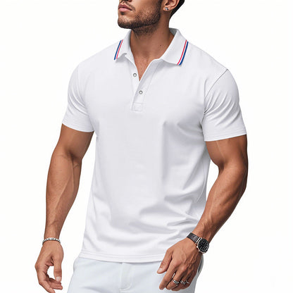 Herren Poloshirt Modern Kragen Feuchtigkeitsregulierung