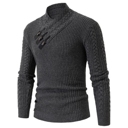 Herren Strickpullover Asymmetrisch Modern Design