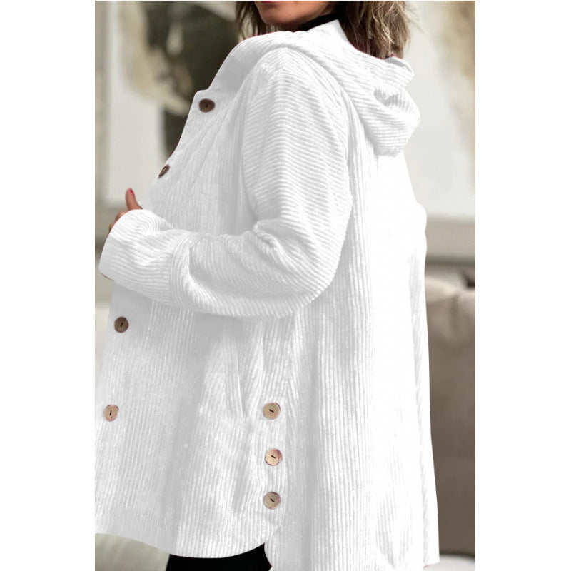 Robuste Kapuzenjacke Mittellang Casual Cordura Stil