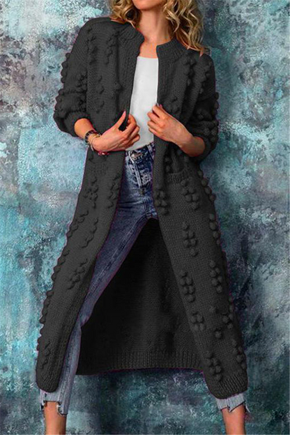 Lange Strickweste Damen Elegant - IdealeKleiden